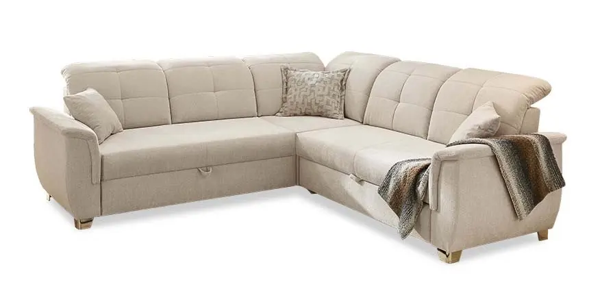 JOB Polstergarnitur Udine Beige ca. 263x263 cm