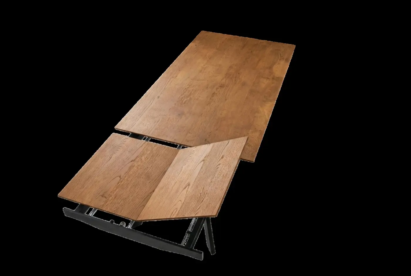 360 Grad Furniture Esstisch Eiche klar lack/MDF ausziehbar ca. 180-240x100x76 cm