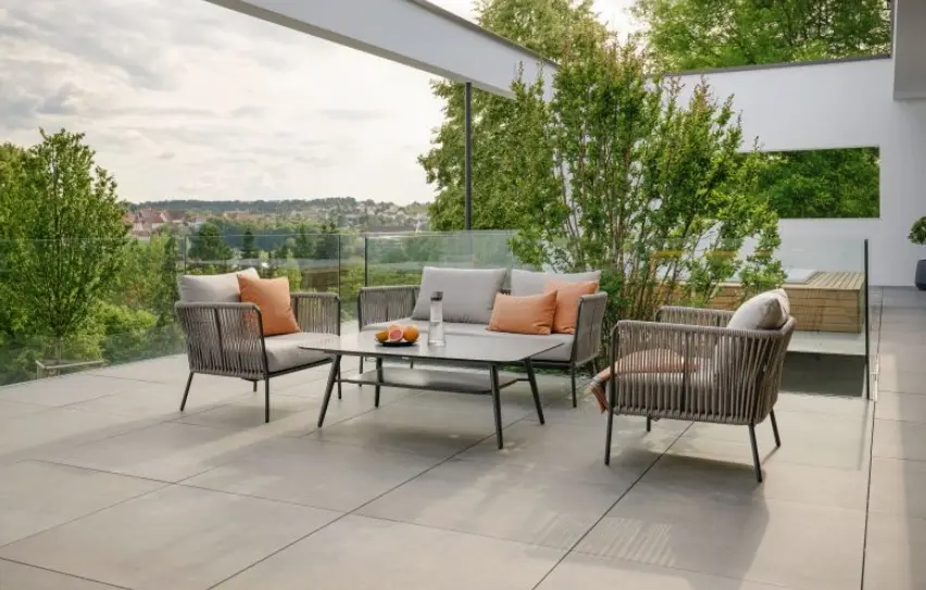 Stern Loungesofa Kordel Salt inkl. Sitzkissen