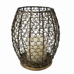 Hogewoning Lantern Somos Iron 20cm Antique Gold