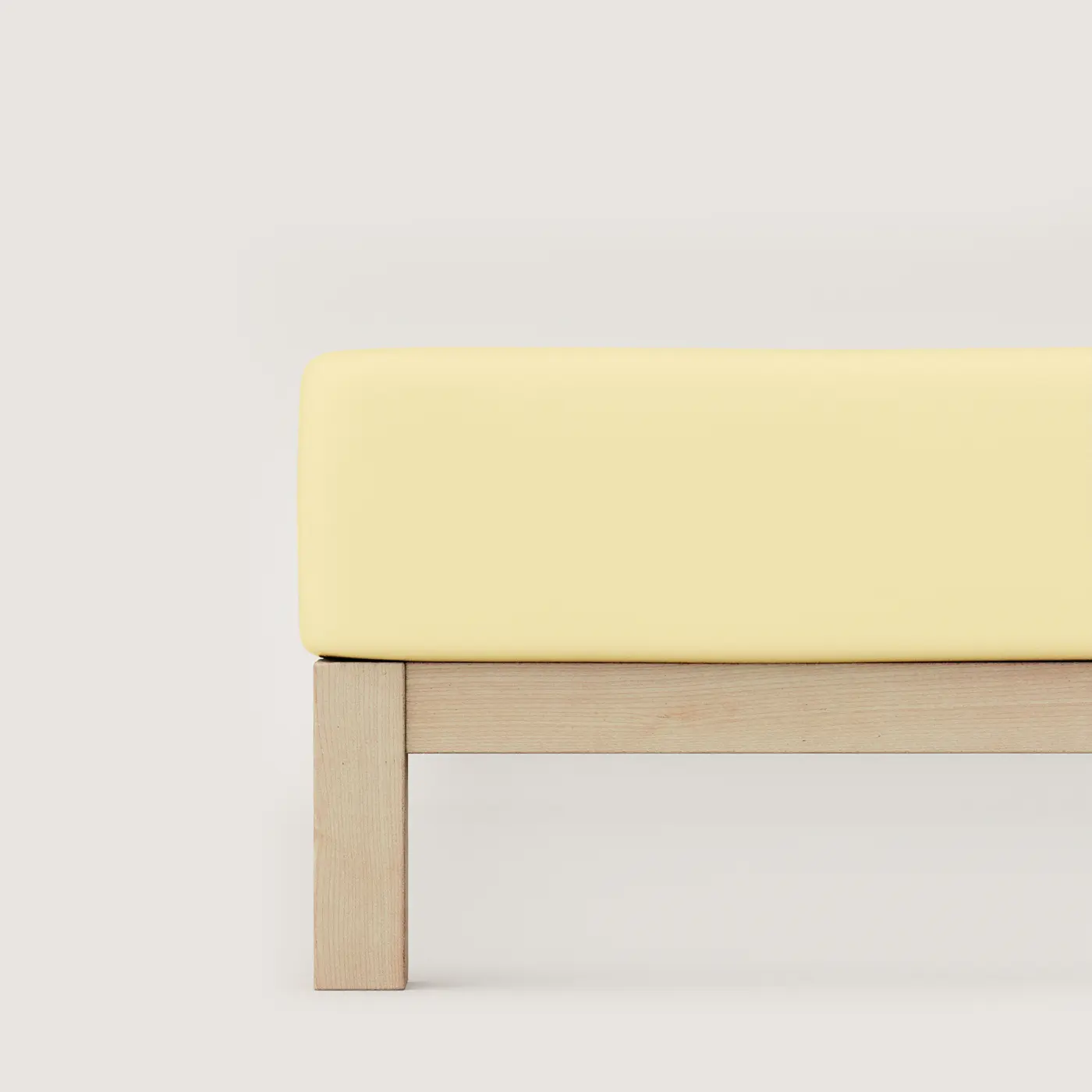 Schlafgut Spannbetttuch Pure 140x200-160x220 cm Yellow Mid