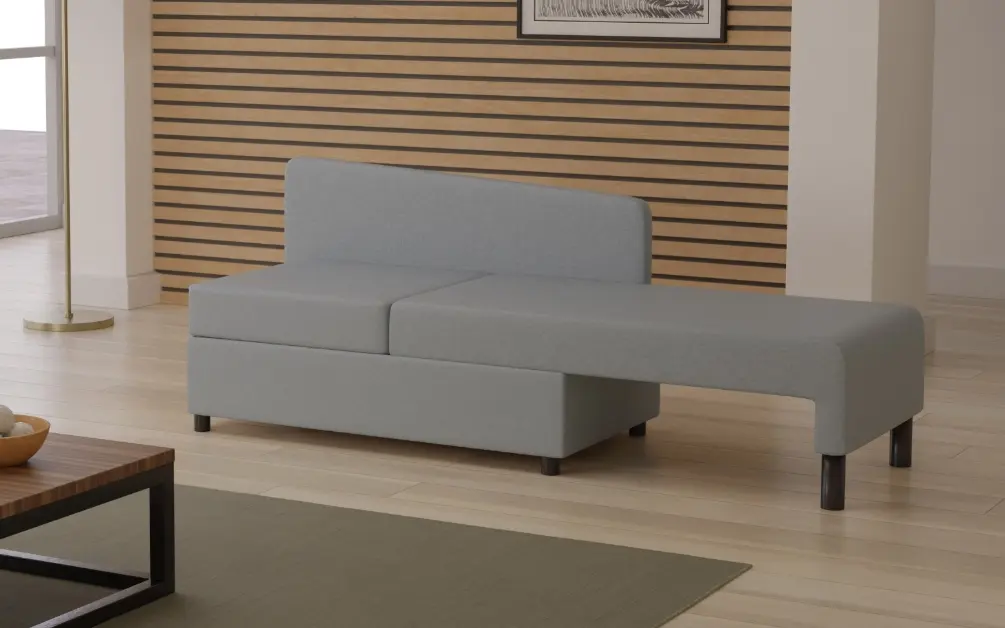 Sun Garden Schlafsofa Lübeck Grau ca. 148x83x75 cm