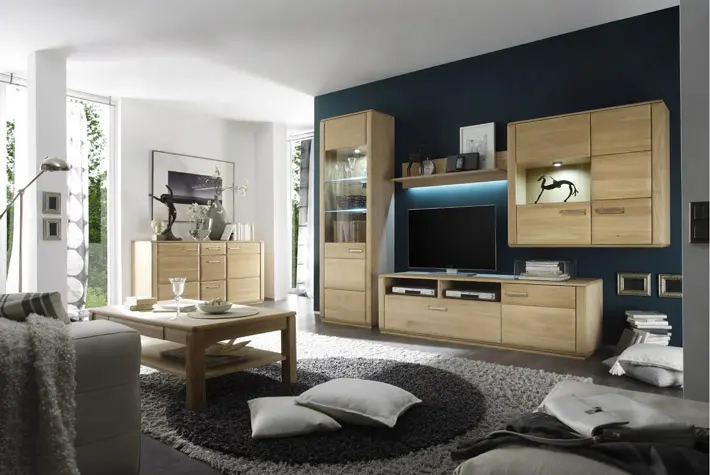 MCA Couchtisch Eiche Bianco ca.115x42x65 cm