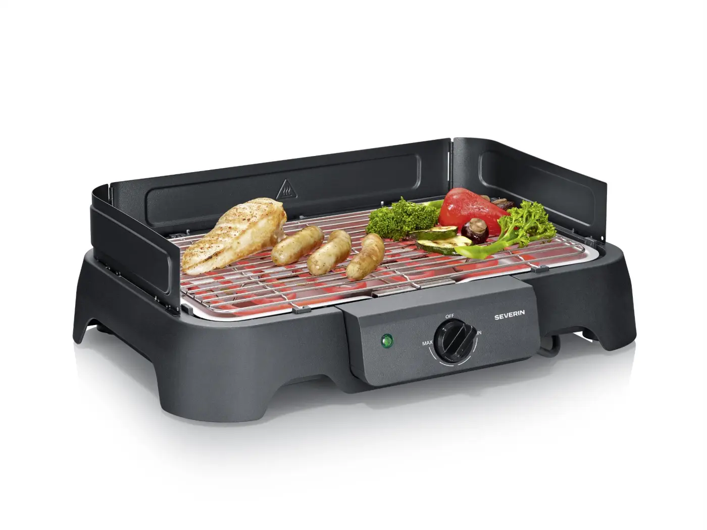 Severin Elektrischer BBQ Tischgrill mit Grillrost