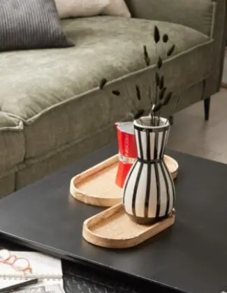 Boltze Vase Spector Schwarz/Weiß 26 cm