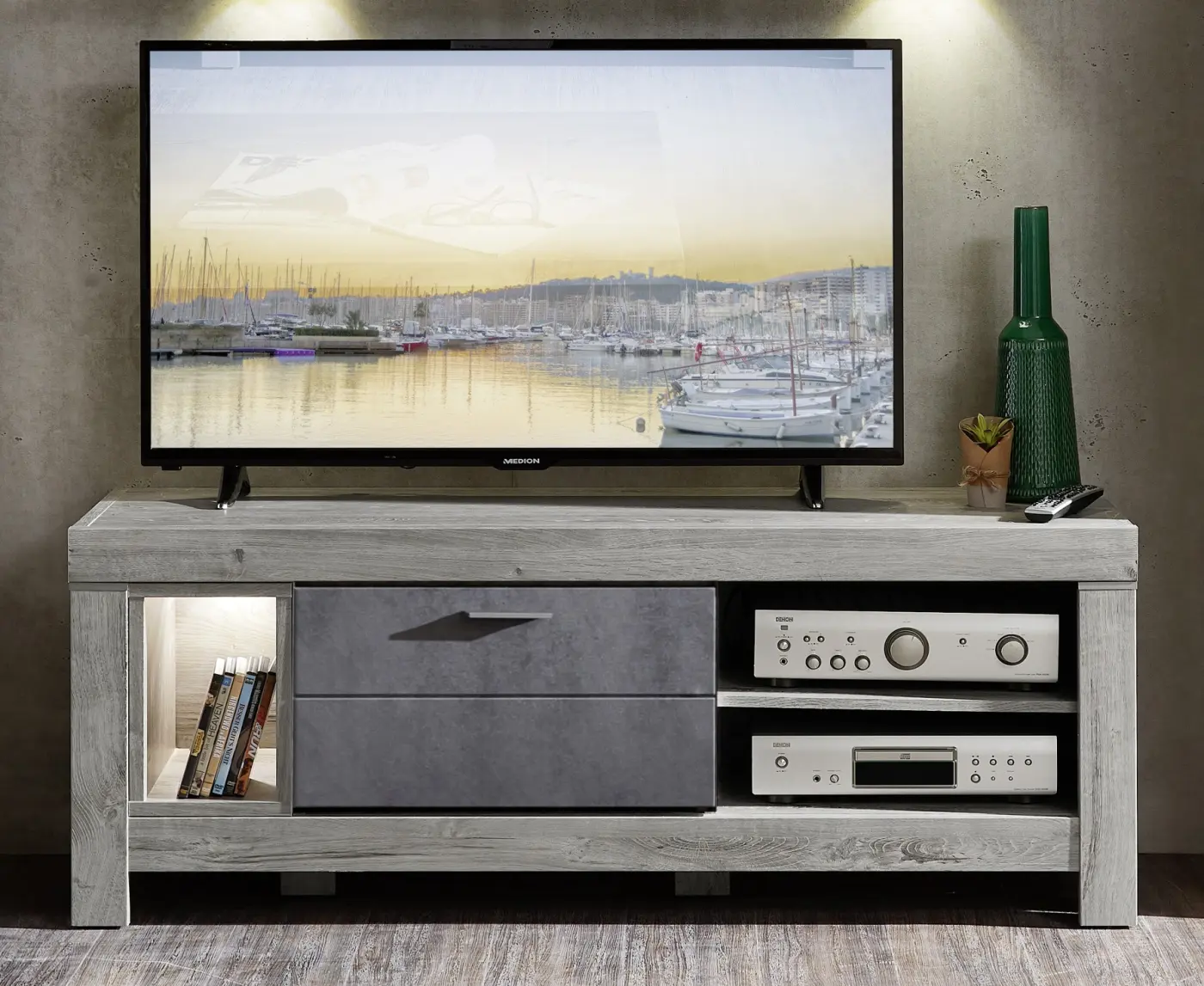 Wohn-Concept TV-Unterregal Granada ca.150x59x48 cm Wohn-Concept TV-Unterregal Granada ca.150x59x48 cm