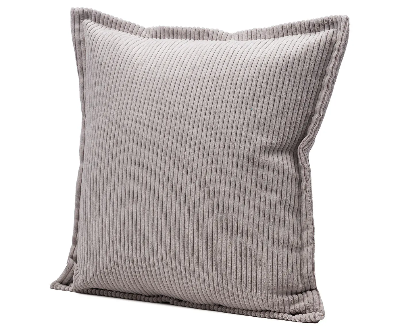 Gözze Capri Kissen Feincord-Optik Silber 40x40 cm