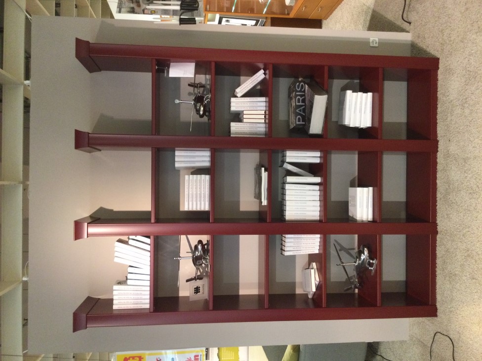 Bücherwand Lack Dark Red ca. 223cm