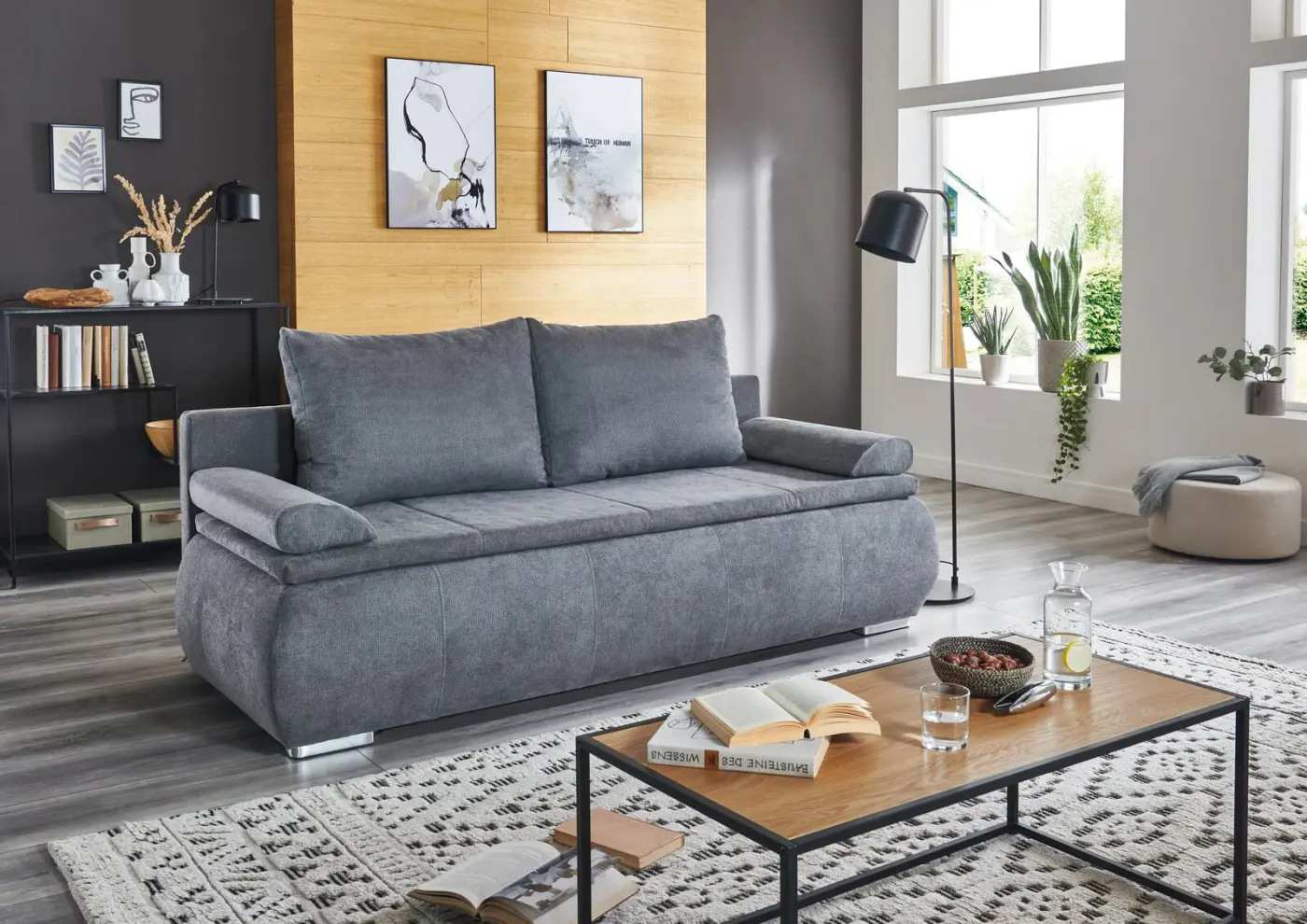 Sun Garden Schlafsofa Lenon Grau 