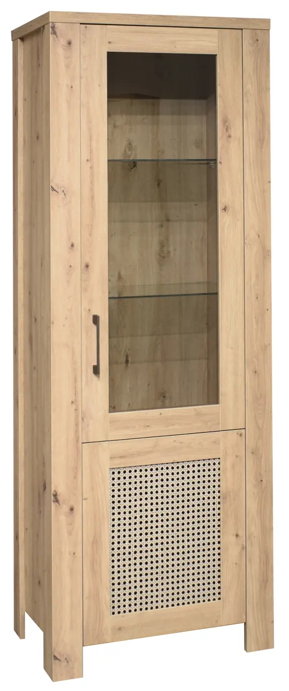 Mäusbacher Vitrine Mares asteiche/wiener geflecht-asteiche