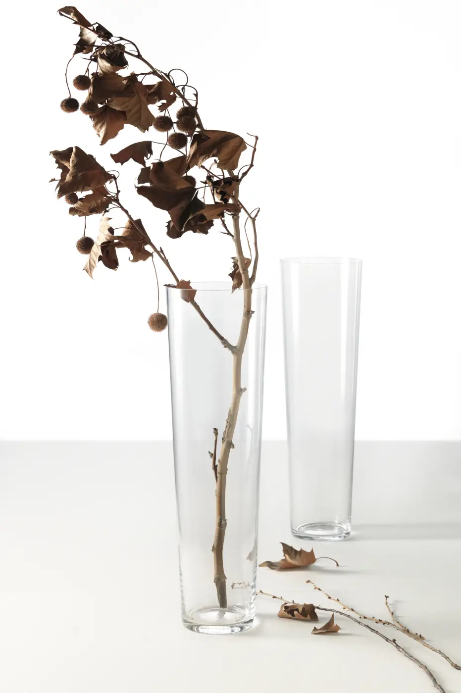 Leonardo Vase KONISCH 60 cm klar