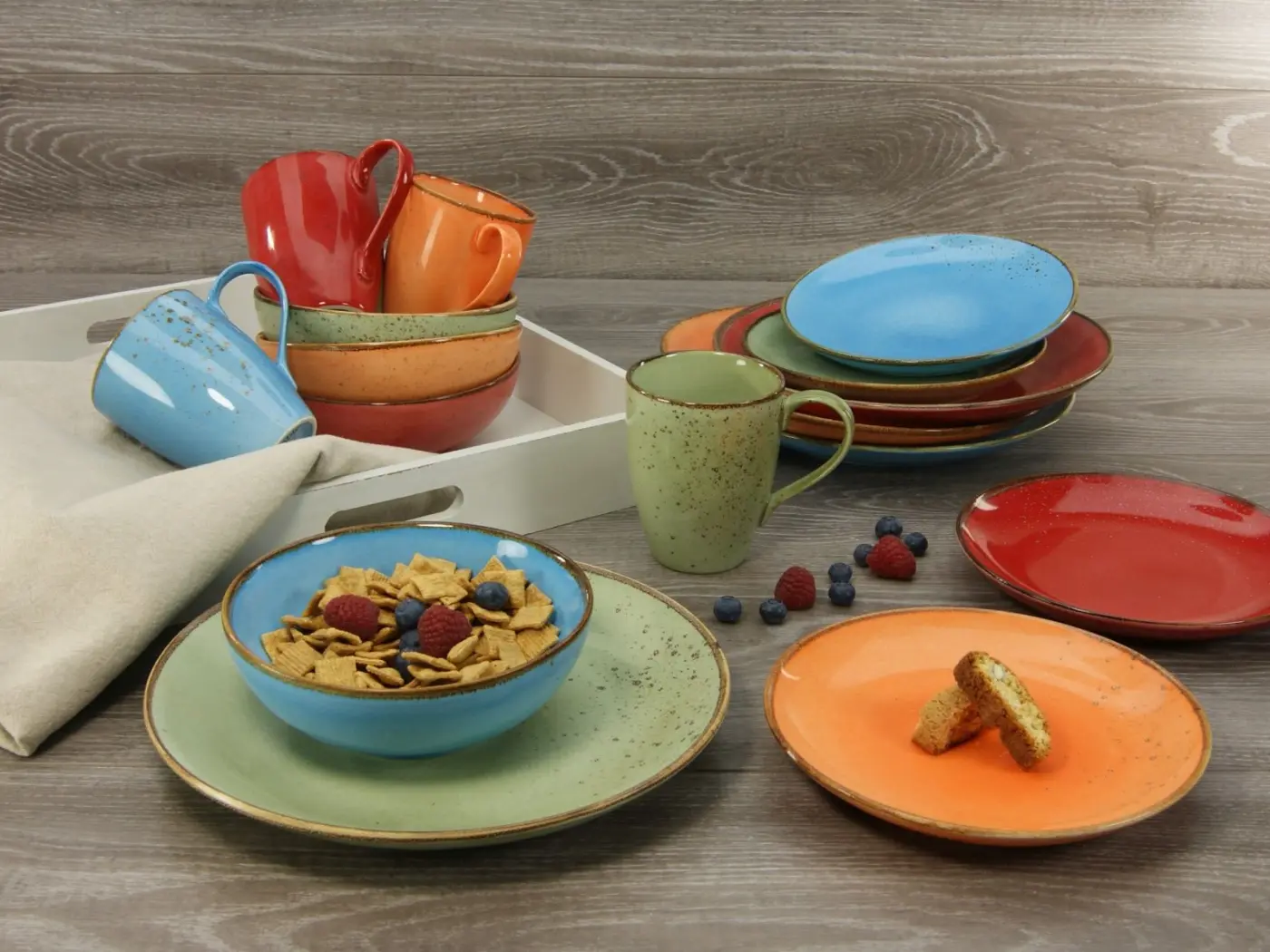 CreaTable Kombiservice 16-teilig Nature Collection Mediteran