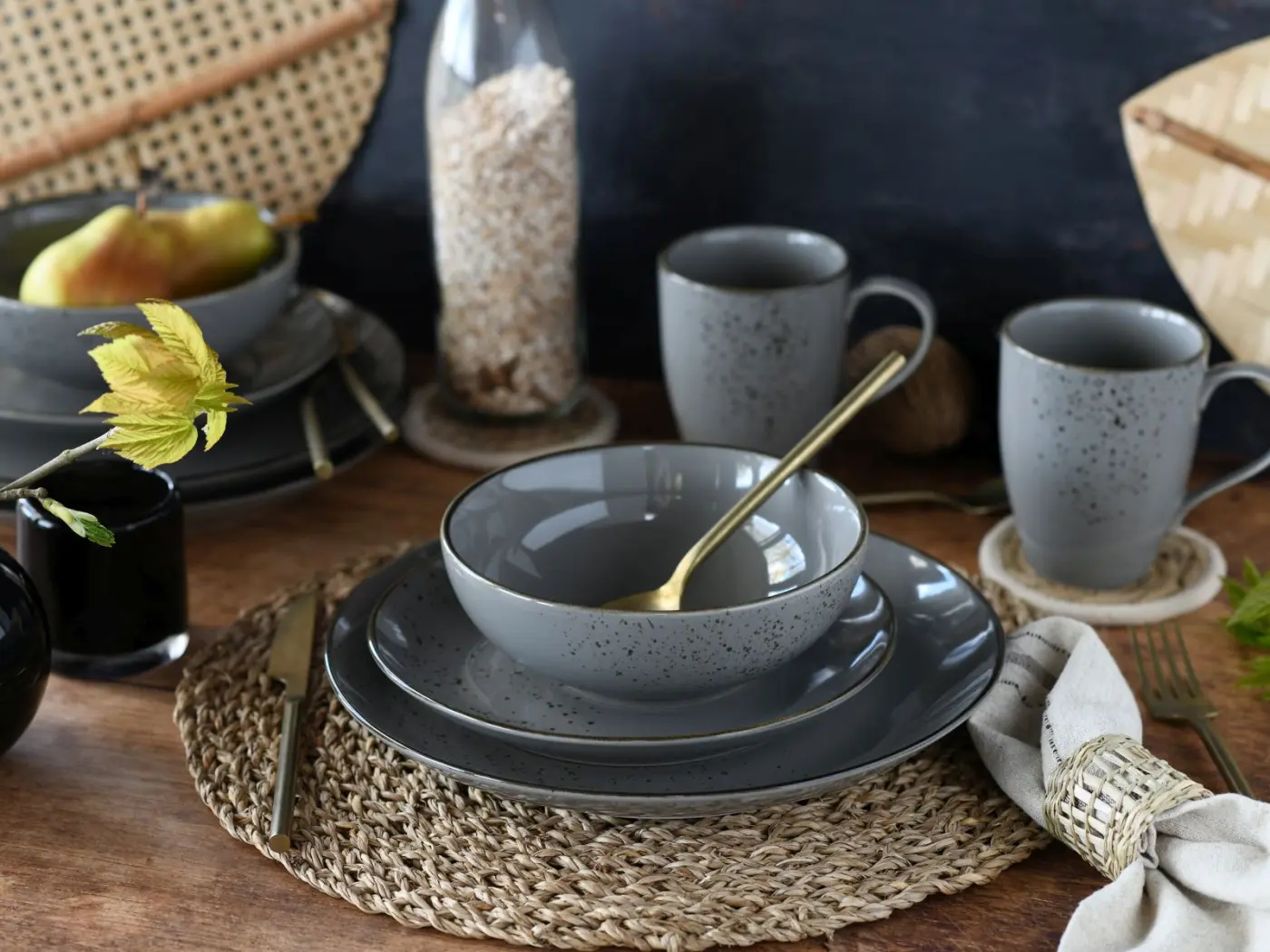 Creatable Kombiservice Nature Collection 16-tlg. Stone