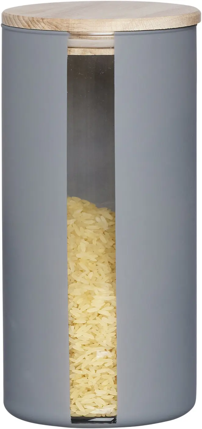 Ritzenhoff Vorratsdose Jytte 1,3 l Grau/Klar/Braun