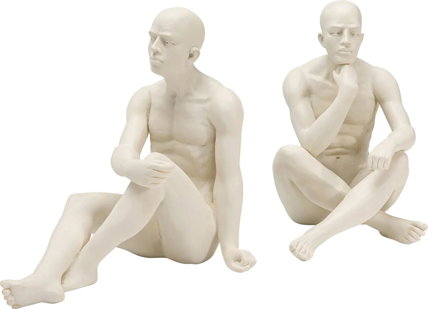 Kare Design Buchstütze 2-er Set Meditating Men