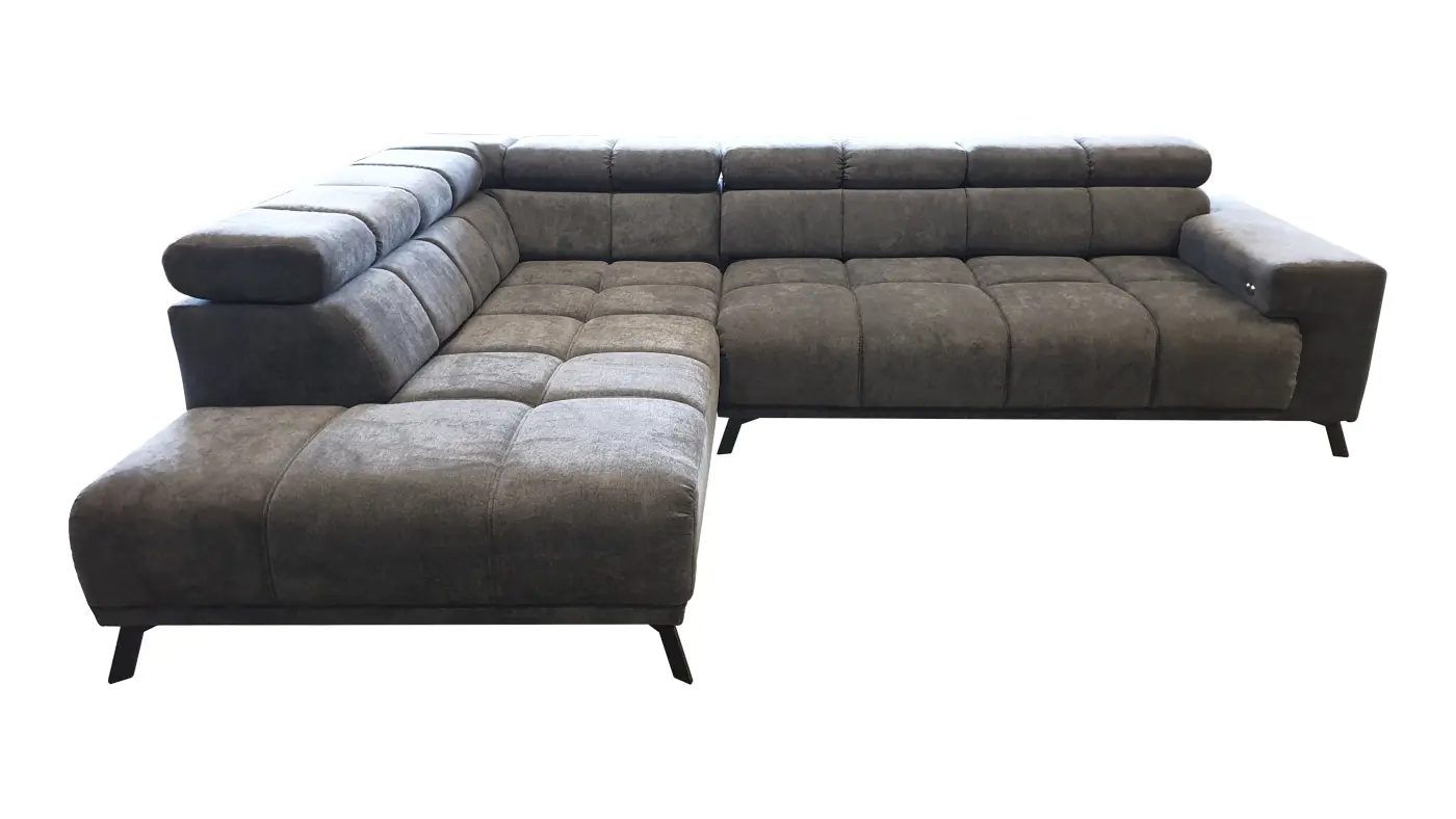 Iwaniccy Garnitur Inside Stoff anthrazit/grau ca.232x295 cm