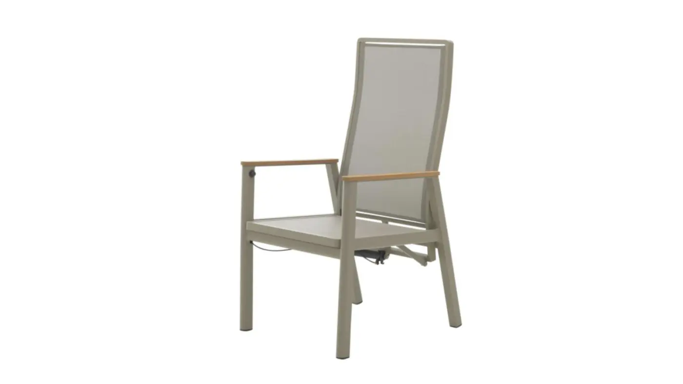 Interliving Positionsstuhl IL 7014 Alu Taupe Beige