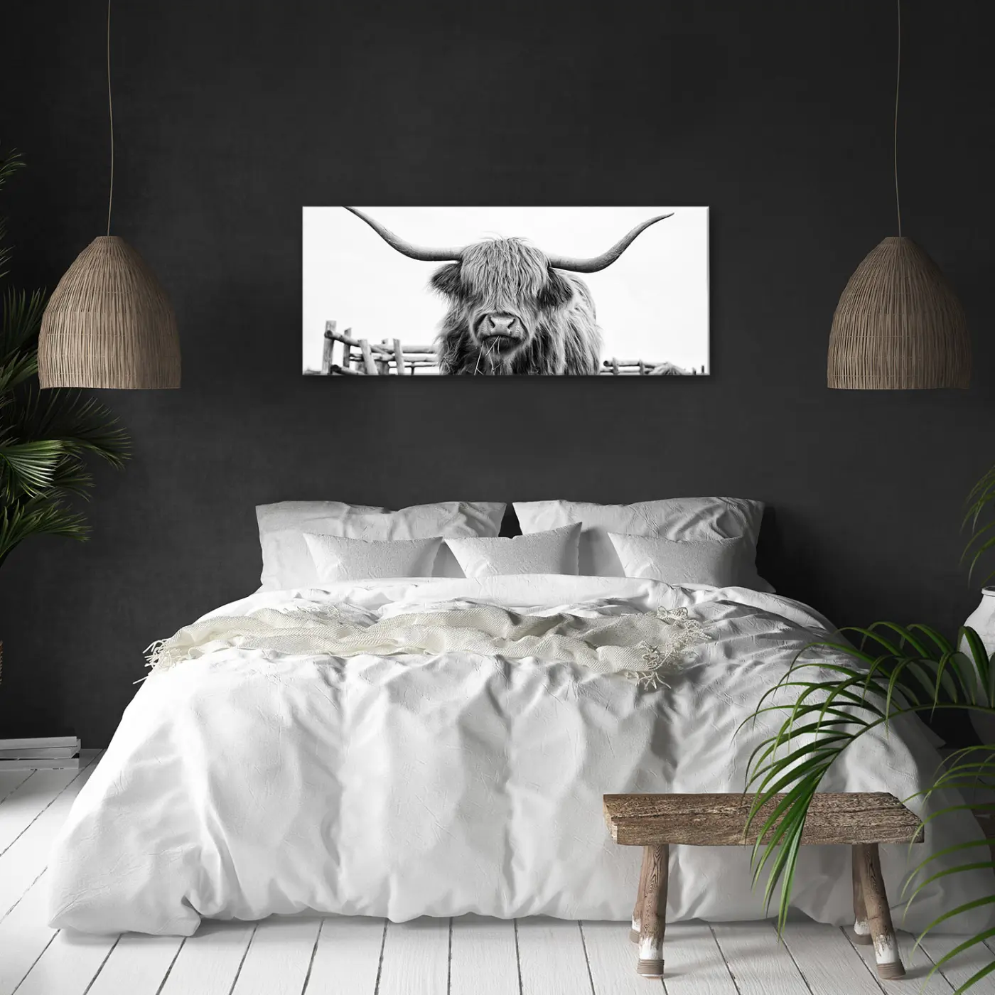 ars graphica Canvas-Long - Canvas-Long: Highland Cow