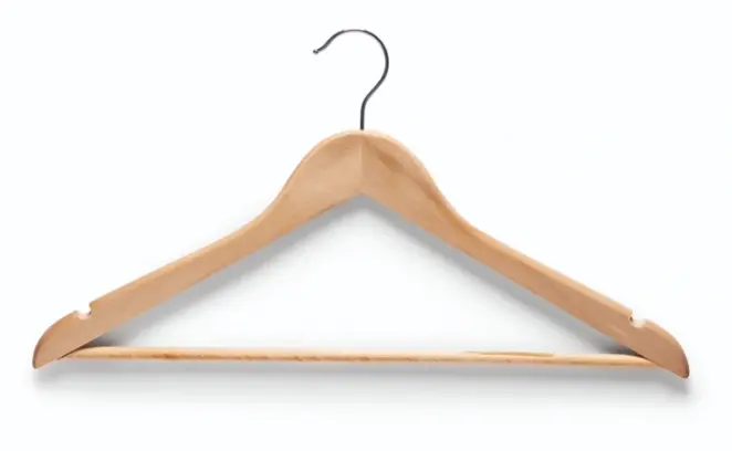 Zeller Kleiderbügel-Set 6-tlg. Naturfarben Holz 44 cm