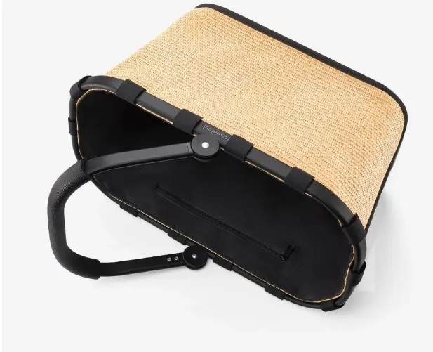 Reisenthel Carrybag Frame raffia black ca. 48x29x28 cm
