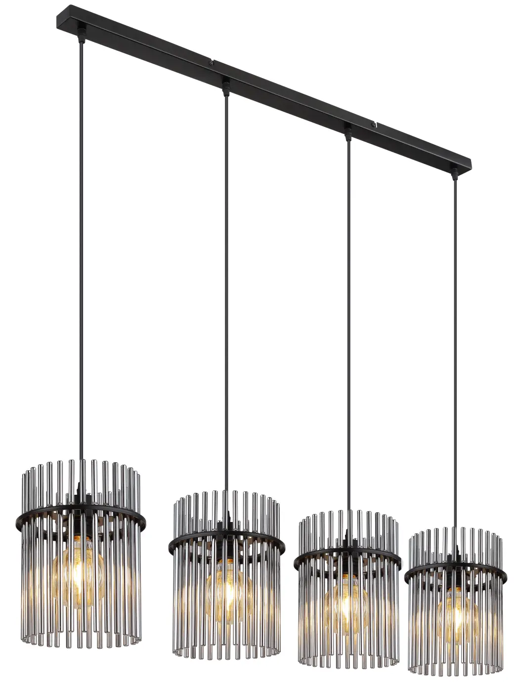 Globo Pendelleuchte 4-flg. schwarz matt Gorley