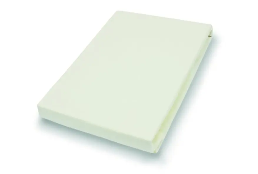 Hahn Haustextilien Spannbetttuch Ecru 100x200 cm