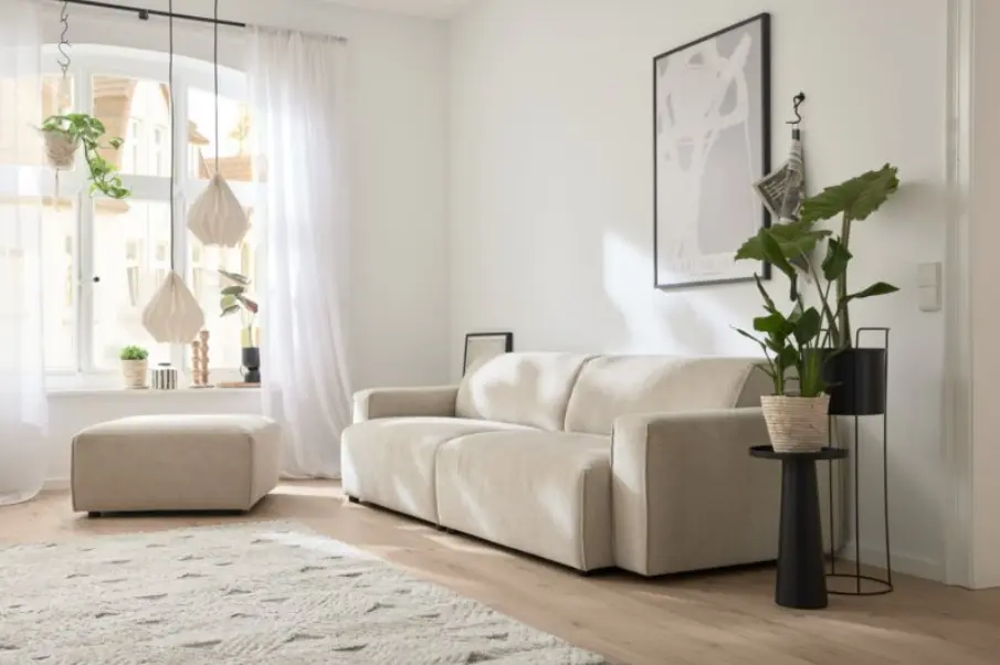 Roomio Hocker No. 4100 Champagner ca. 80x80 cm
