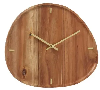 Boltze Wanduhr Marron Akazie ca. 30x35 cm