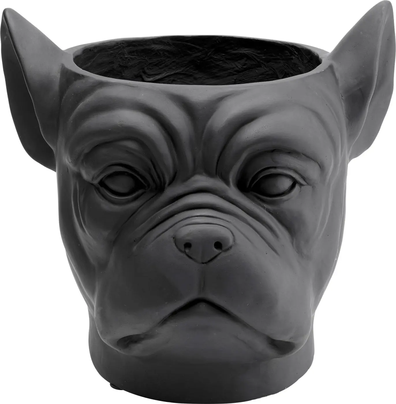 Kare Design Übertopf Bulldog schwarz 33x38 cm