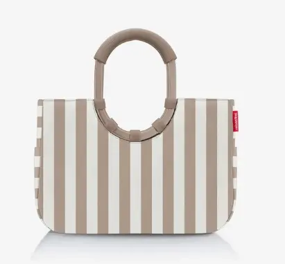 Reisenthel Loopshopper M Summerstripes Coffee  ca. 40x26x20 cm