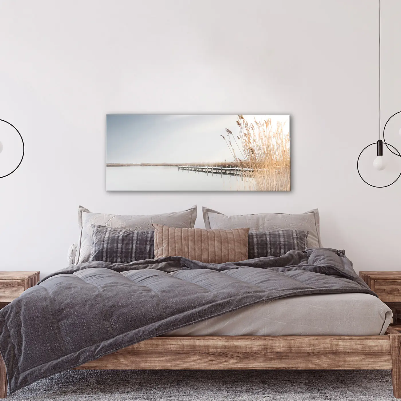 ars graphica Canvas-Long - Canvas-Long: Peaceful Lake