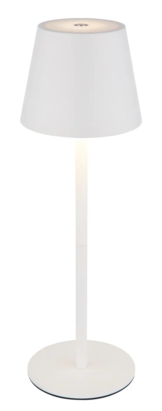 Globo Akkuleuchte Vannie I weiß matt 11,50x36,00