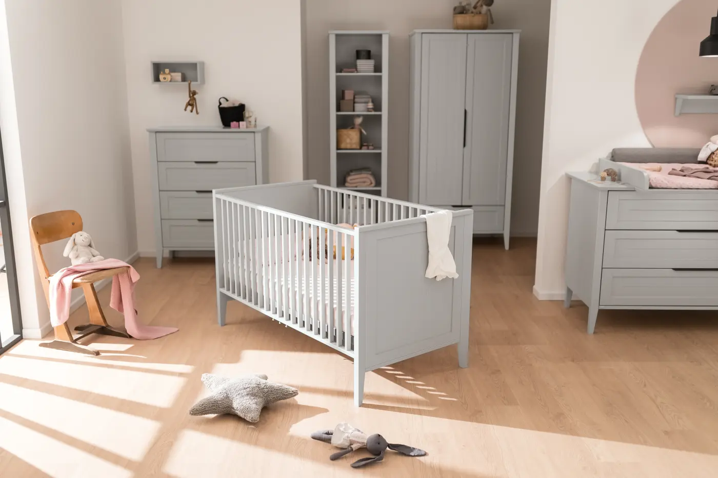 Paidi Babybett Levke Kieselgrau ca. 76x88 cm