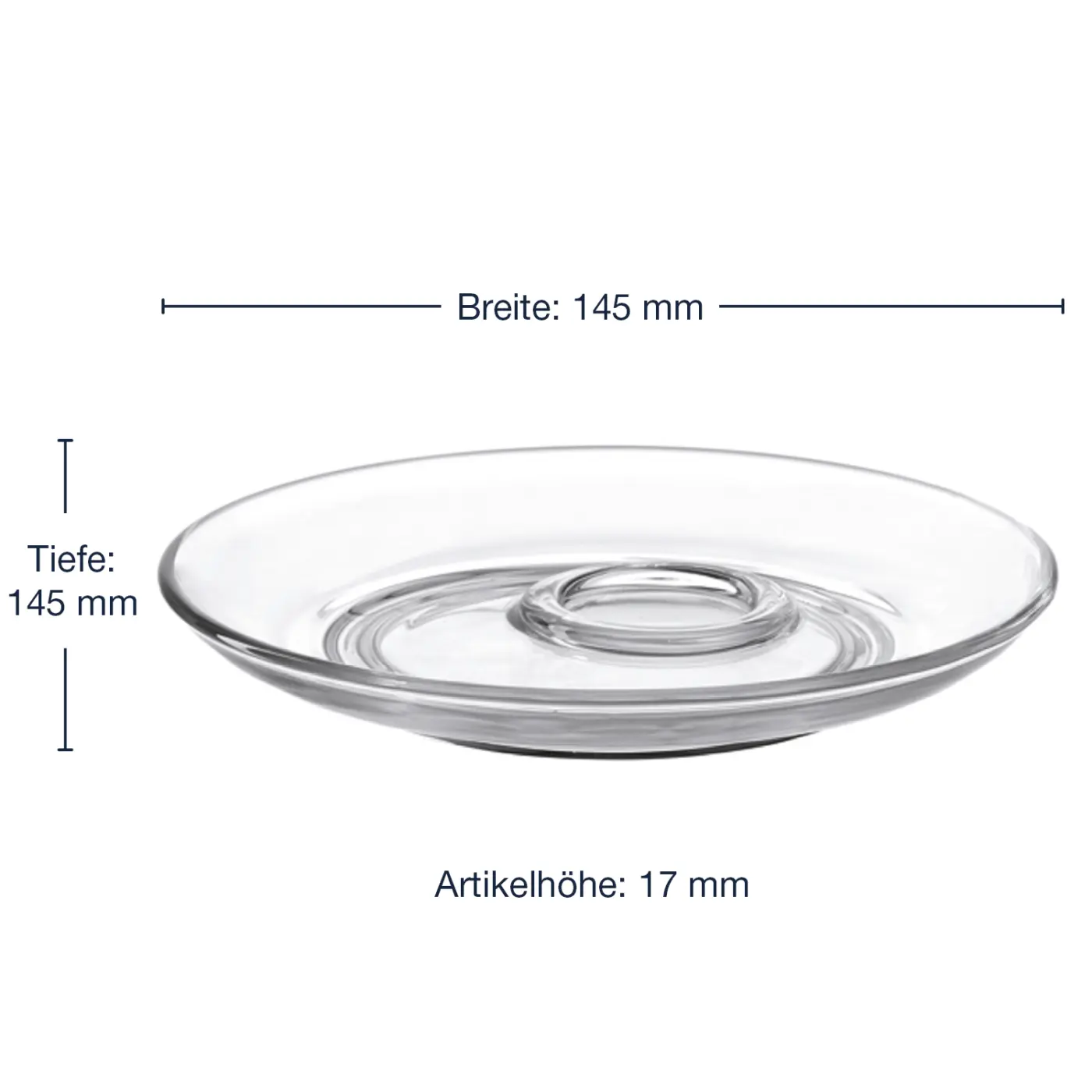 Leonardo Untertasse SENSO 14,5 cm klar