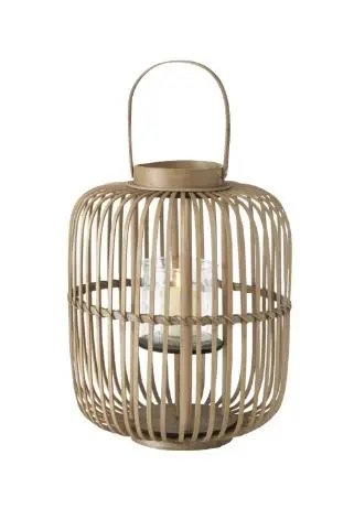 Roomio Windlicht Silas Bambus 43 cm rund