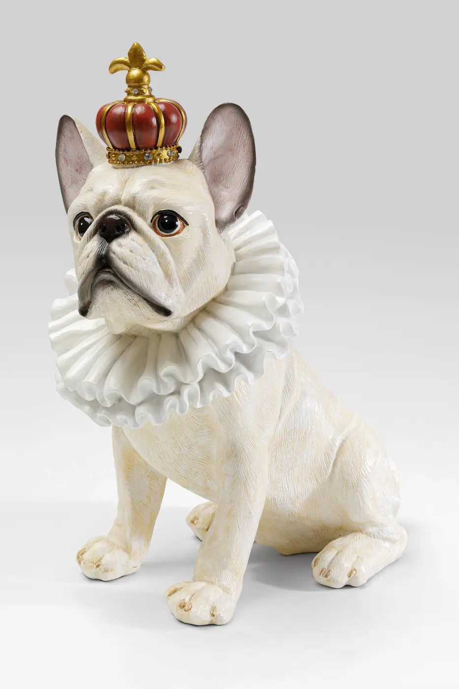 Kare Design Deko Figur King Dog weiß ca. 33 cm