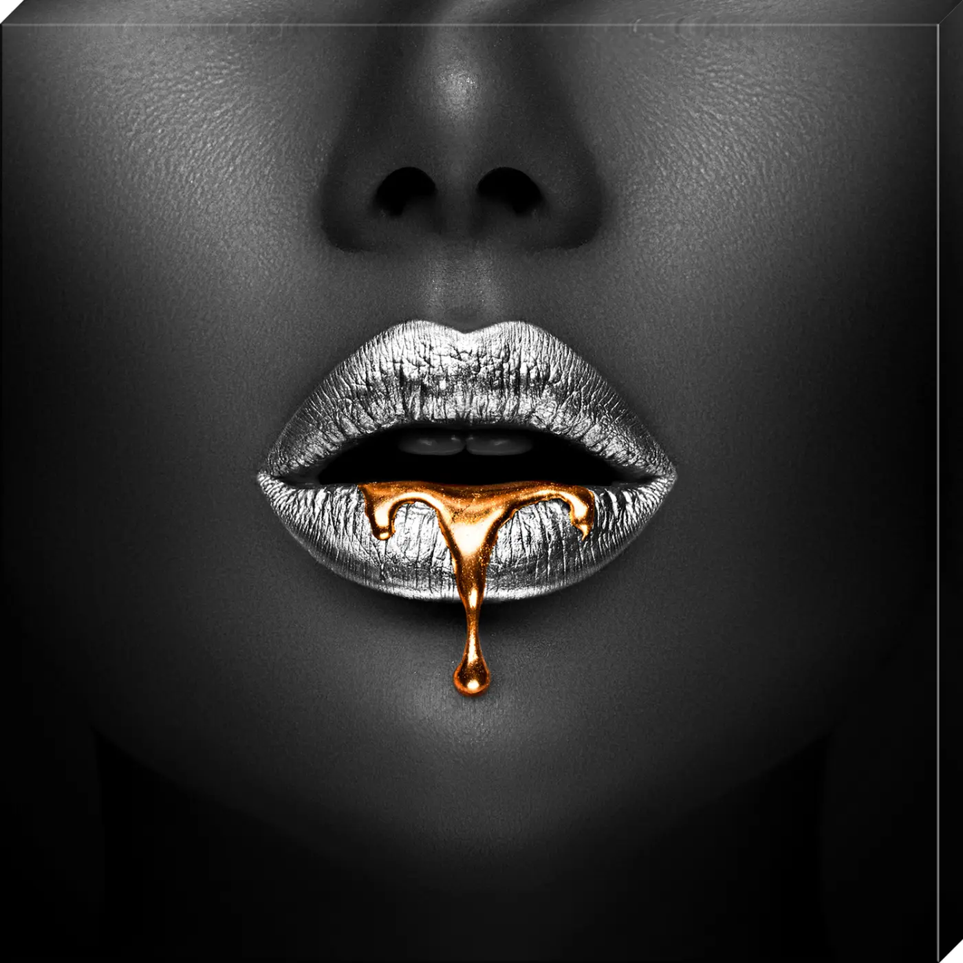ars graphica Canvas-Big - Canvas-Big: Silver Lips