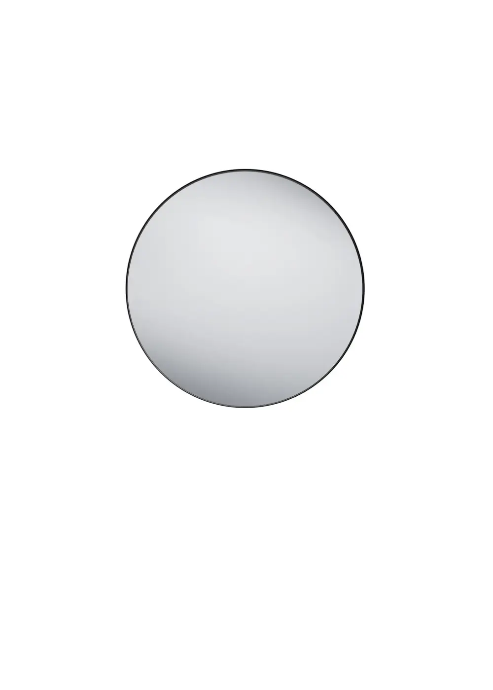 Mirrors & More Spiegel Britta Metall schwarz, ca, 80 cm Durchmesser