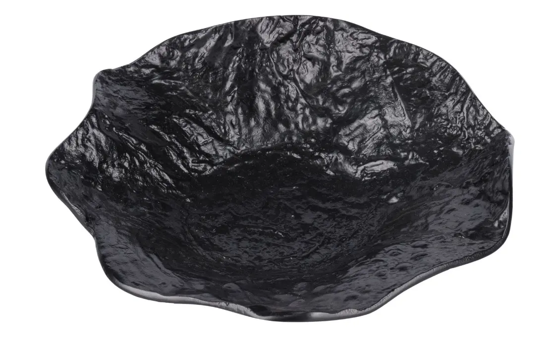 LC Wholesaler Schale Schwarz geschwungen ca.39x10 cm