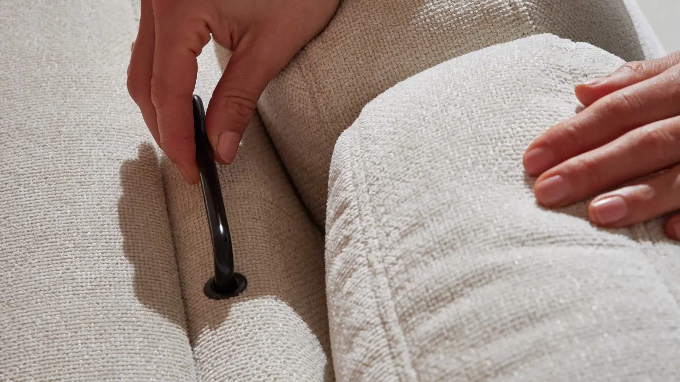 Hukla Comfortbetten Interliving 4700 Type 120LÄ, Bezug Cyber natur, Metallfuß schwarz, Liegefläche 120x200 cm