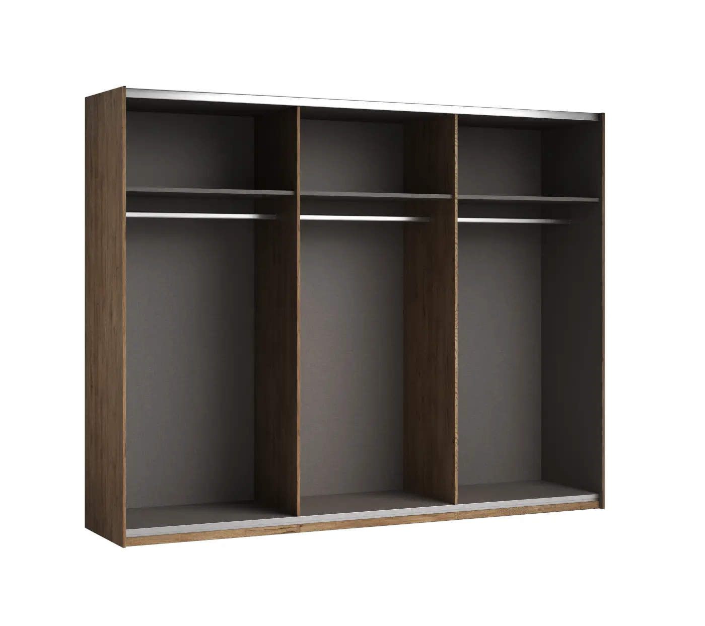 Kleiderschrank Pol Power Schrank LINEA Bartex Eiche/ Graphit