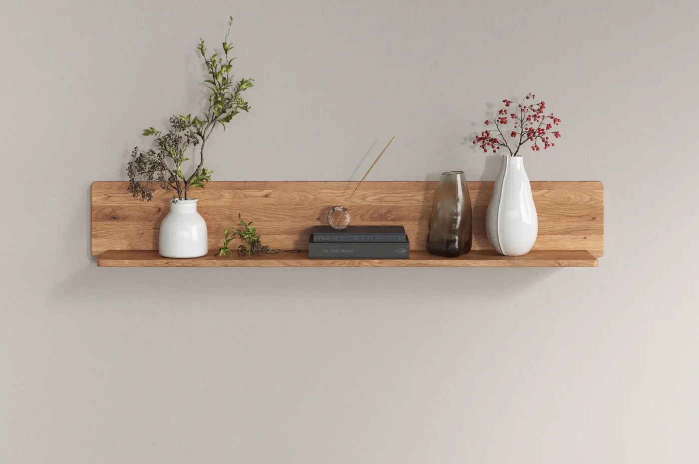 3S Frankenmöbel Wandboard WZ-0663 Wildeiche geölt ca. 149x25x22 cm