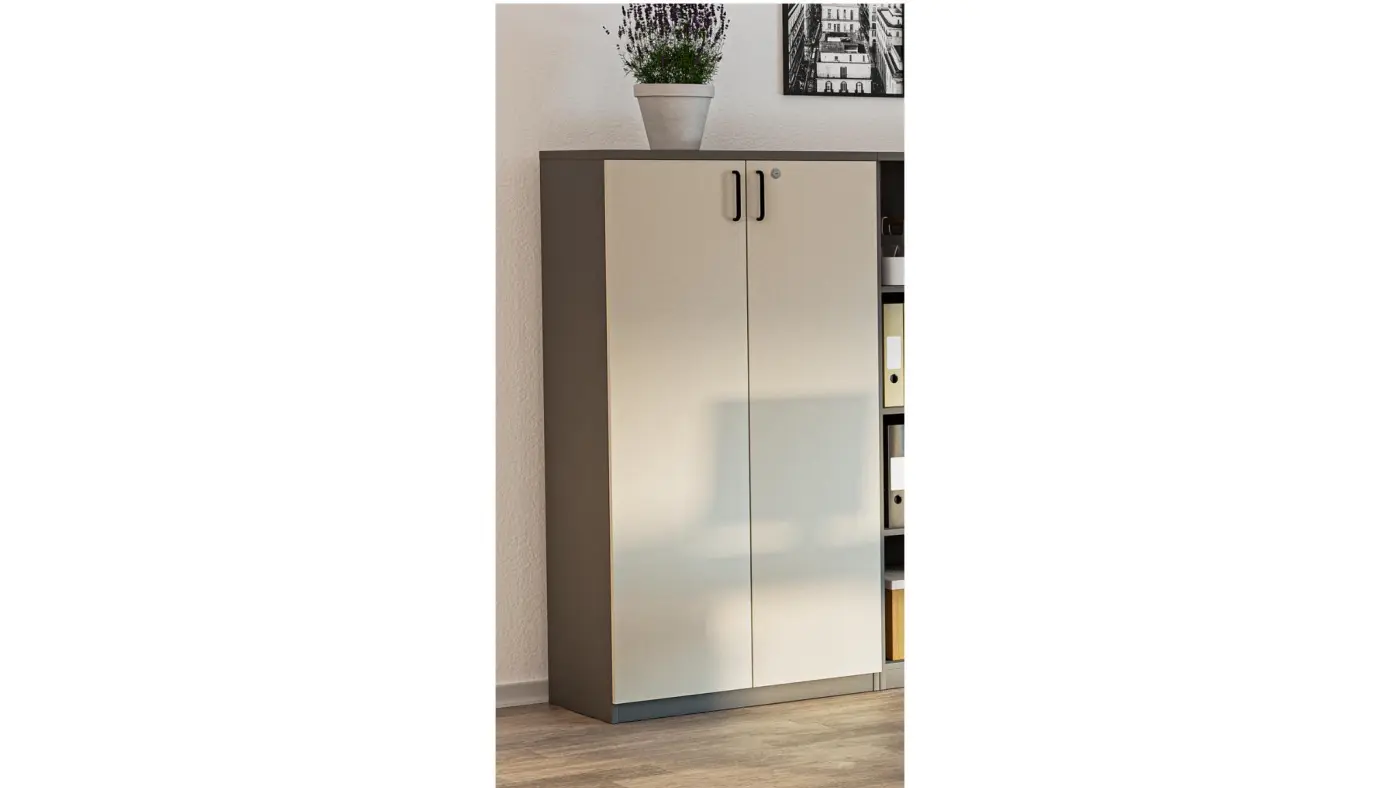 Nowy Styl Schrank mit Flügeltüren E10 MS Slate/Cashmere ca. 80x155x45 cm 