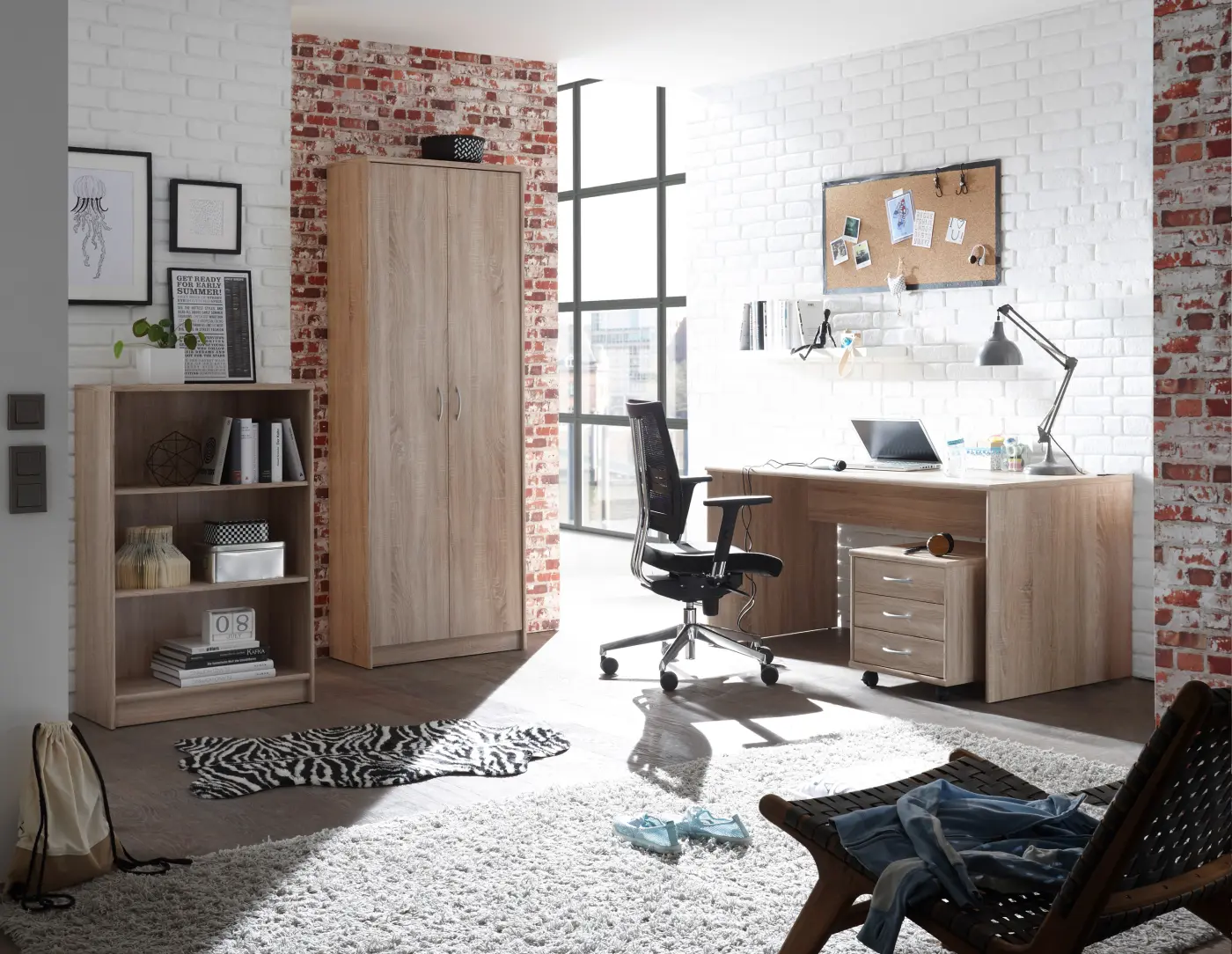 Bega Consult OPTIMUS Schreibtisch Eiche Sonoma BHT ca. 150x 75x75 cm