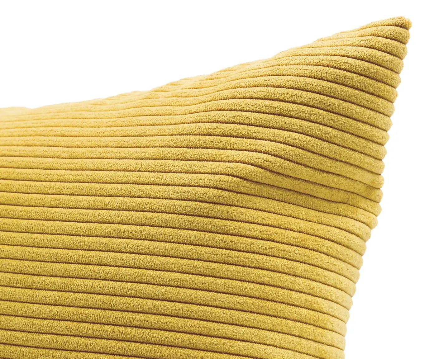 Gözze Capri Kissen Feincord-Optik 30x50 cm Gelb