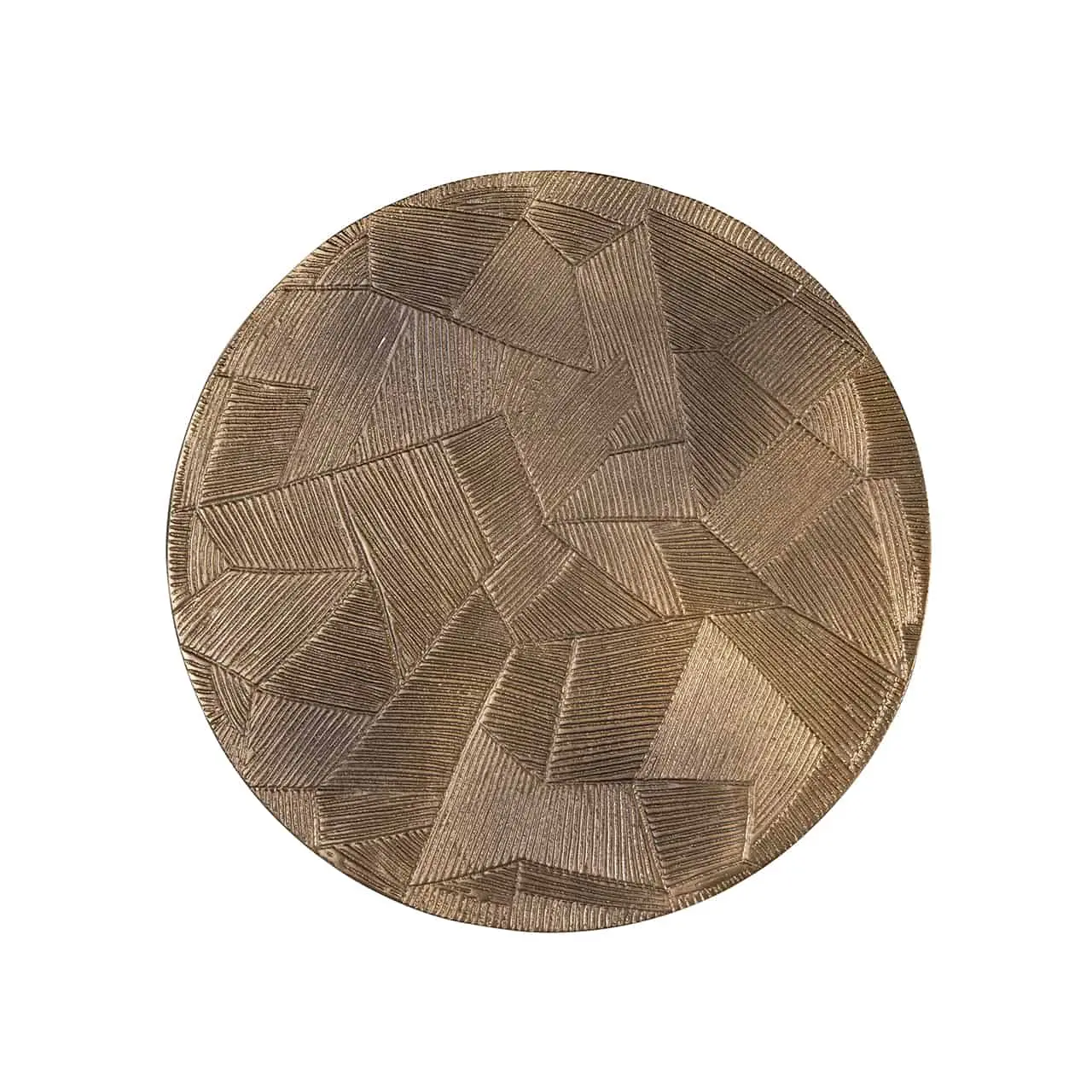 Richmond Interiors End table Tulum set of 2 (Brushed Gold)