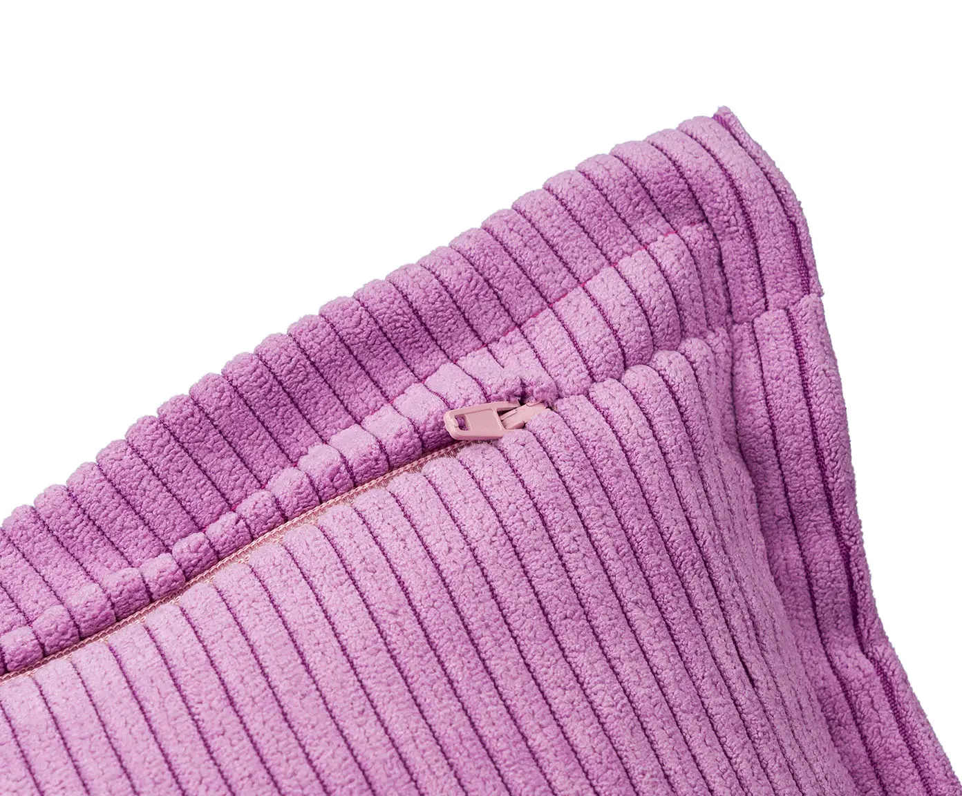 Gözze Capri Kissen Feincord-Optik Flieder 40x40 cm