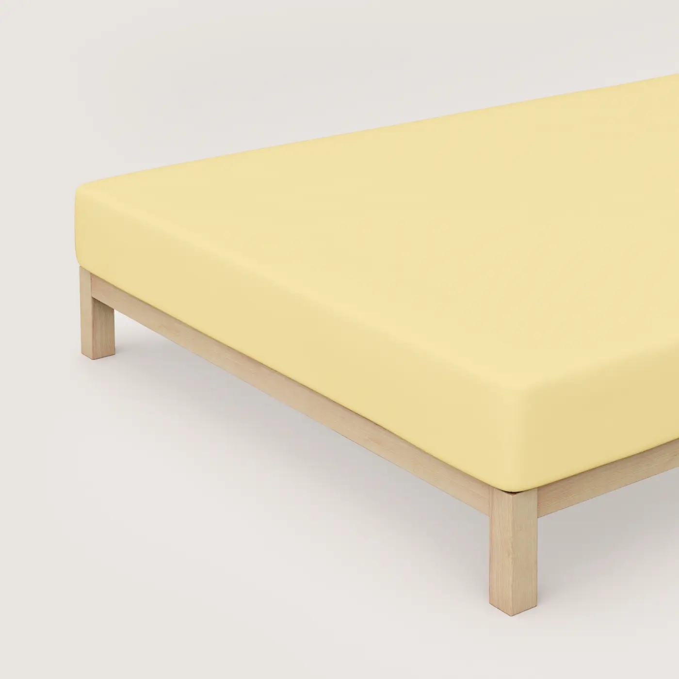 Schlafgut Spannbetttuch Pure 180x200-200x220 cm Yellow Mid