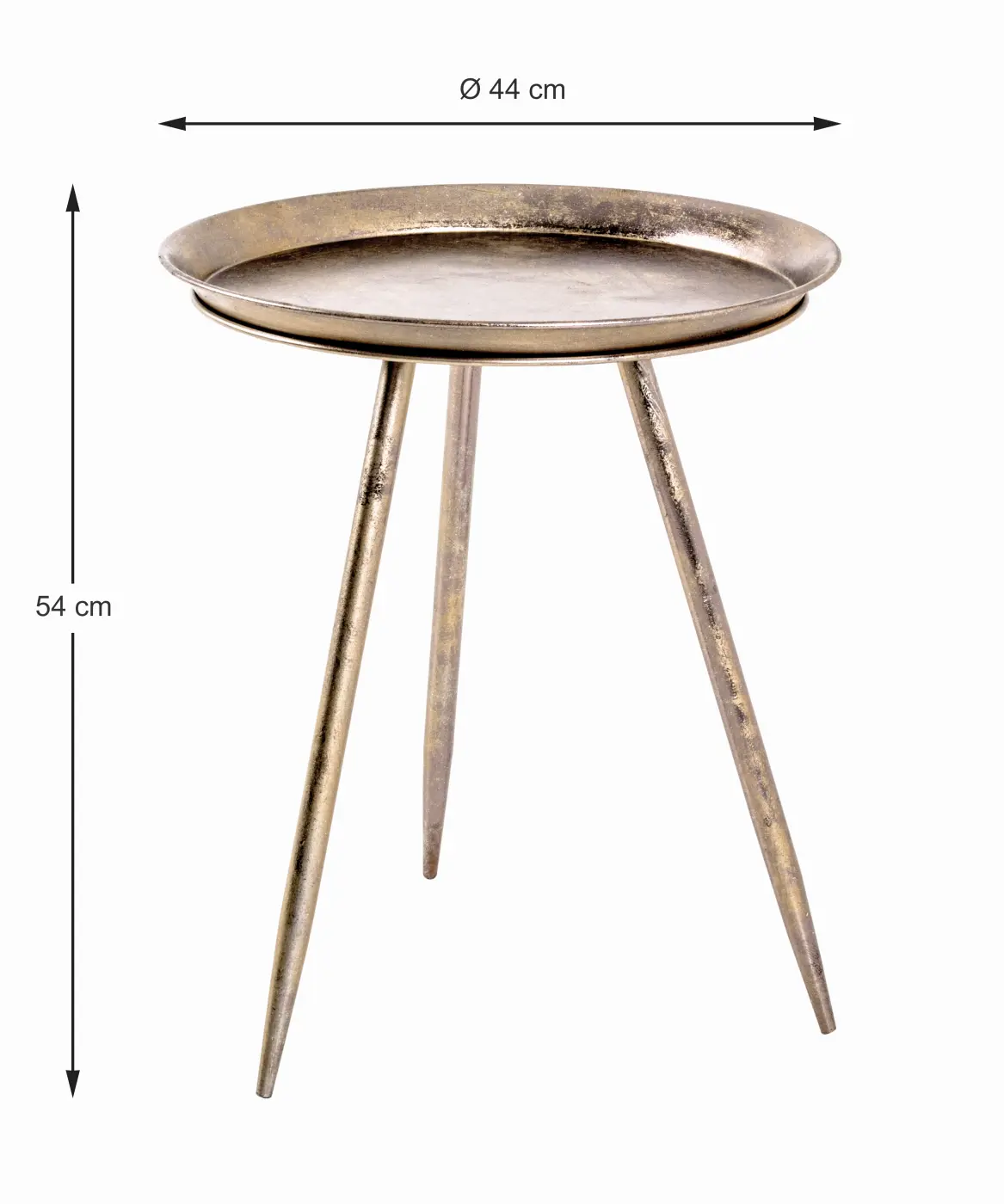 HAKU Beistelltisch Hans 2 bronze