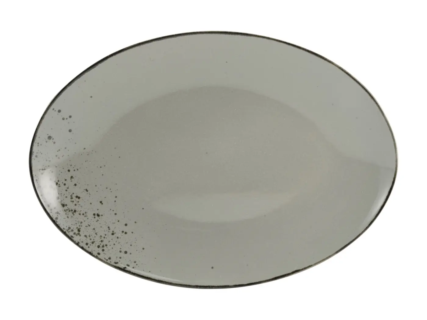 Creatable Platte Oval Nature Stone 25 x 35 cm Grau